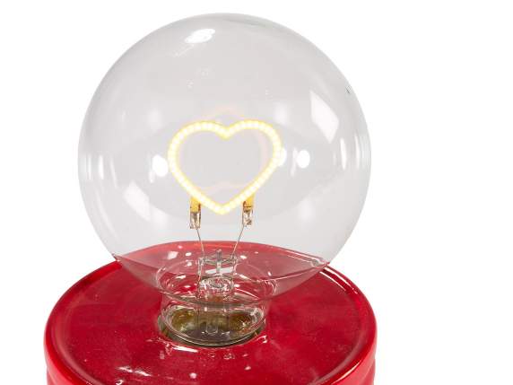 Lampada con LED a Cuore