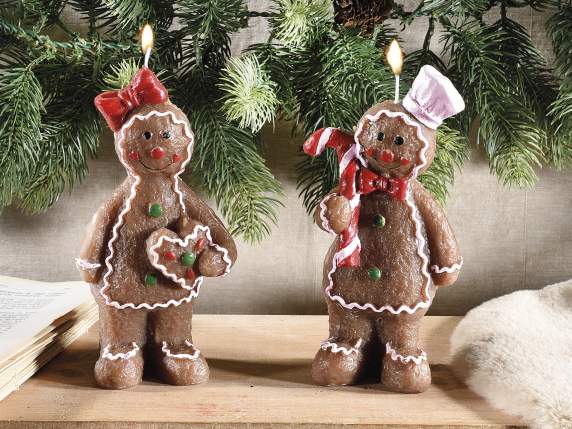 Candela forma biscotto Pan di Zenzero