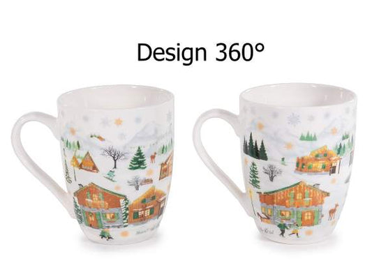 Tazza Natalizia in Porcellana