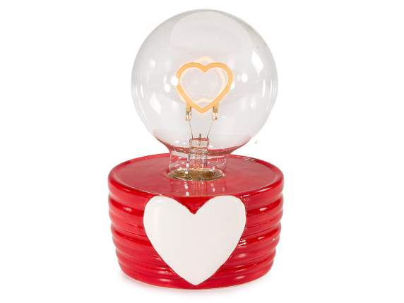 Lampada con LED a Cuore
