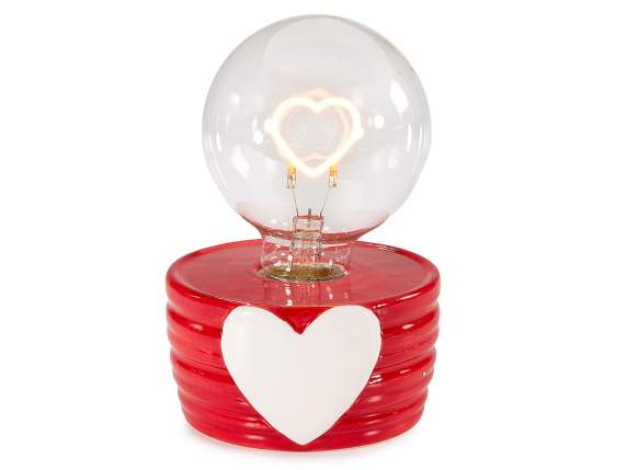 Lampada con LED a Cuore