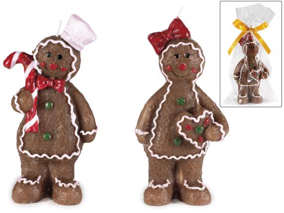 Candela forma biscotto Pan di Zenzero