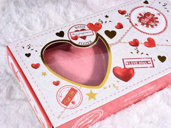 Bombe da bagno a cuore