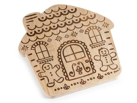 Tagliere in legno casetta