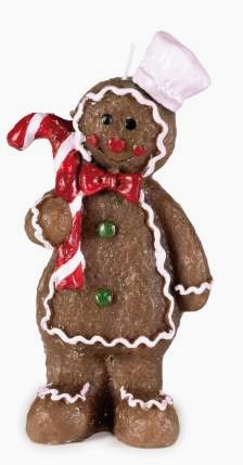 Candela forma biscotto Pan di Zenzero